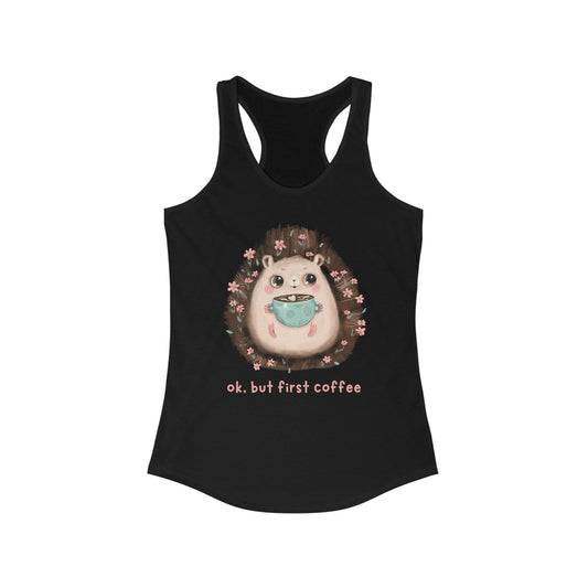 First Coffee - Racerback Tank