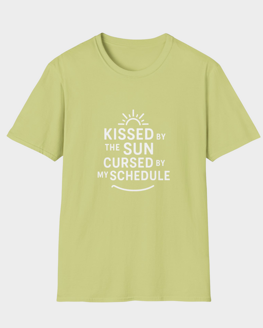 Kissed by the Sun, Cursed by My Schedule | Funny Summer Mom Shirt by Copper Boom