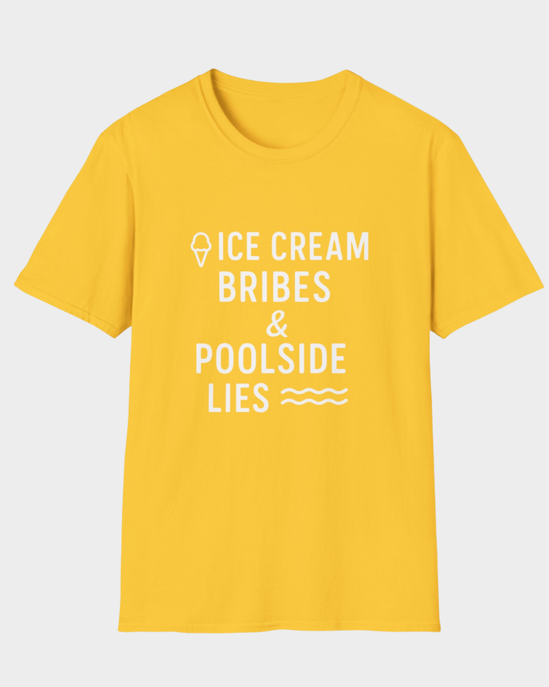 Ice Cream Bribes & Poolside Lies | Funny Summer Mom Shirt by Copper Boom