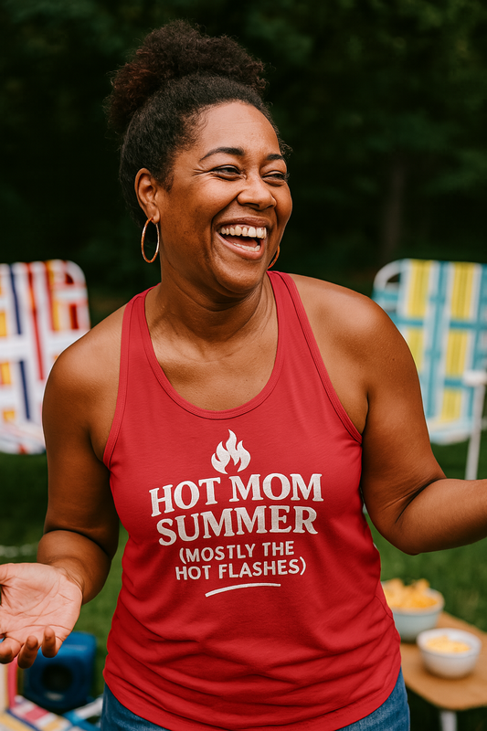 Hot Mom Summer (Mostly the Hot Flashes) | Racerback Tank