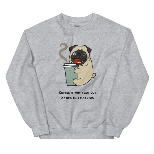 Coffee Pug Sweatshirt