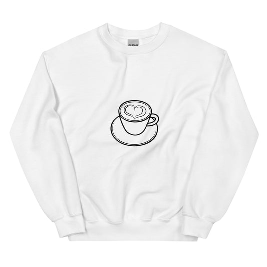 Heart Coffee Mug Sweatshirt