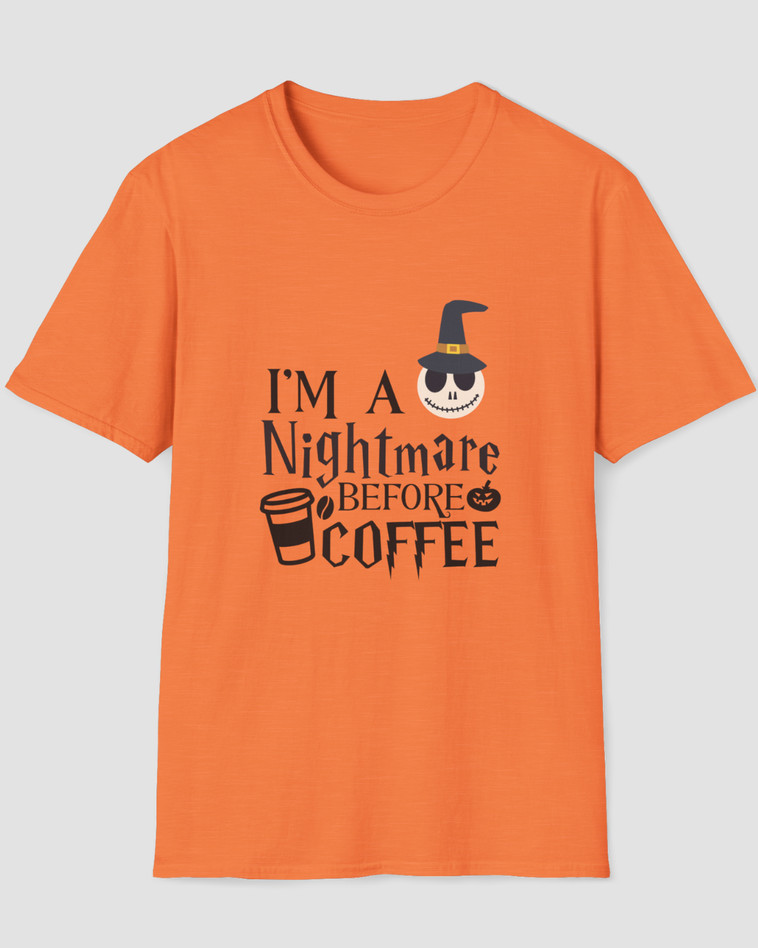 I'm a Nightmare Before Coffee Halloween Shirt
