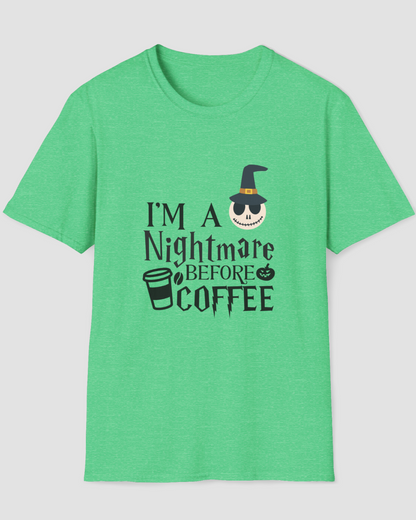 I'm a Nightmare Before Coffee Halloween Shirt