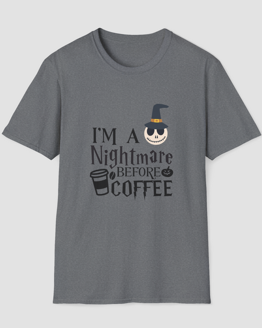 I'm a Nightmare Before Coffee Halloween Shirt