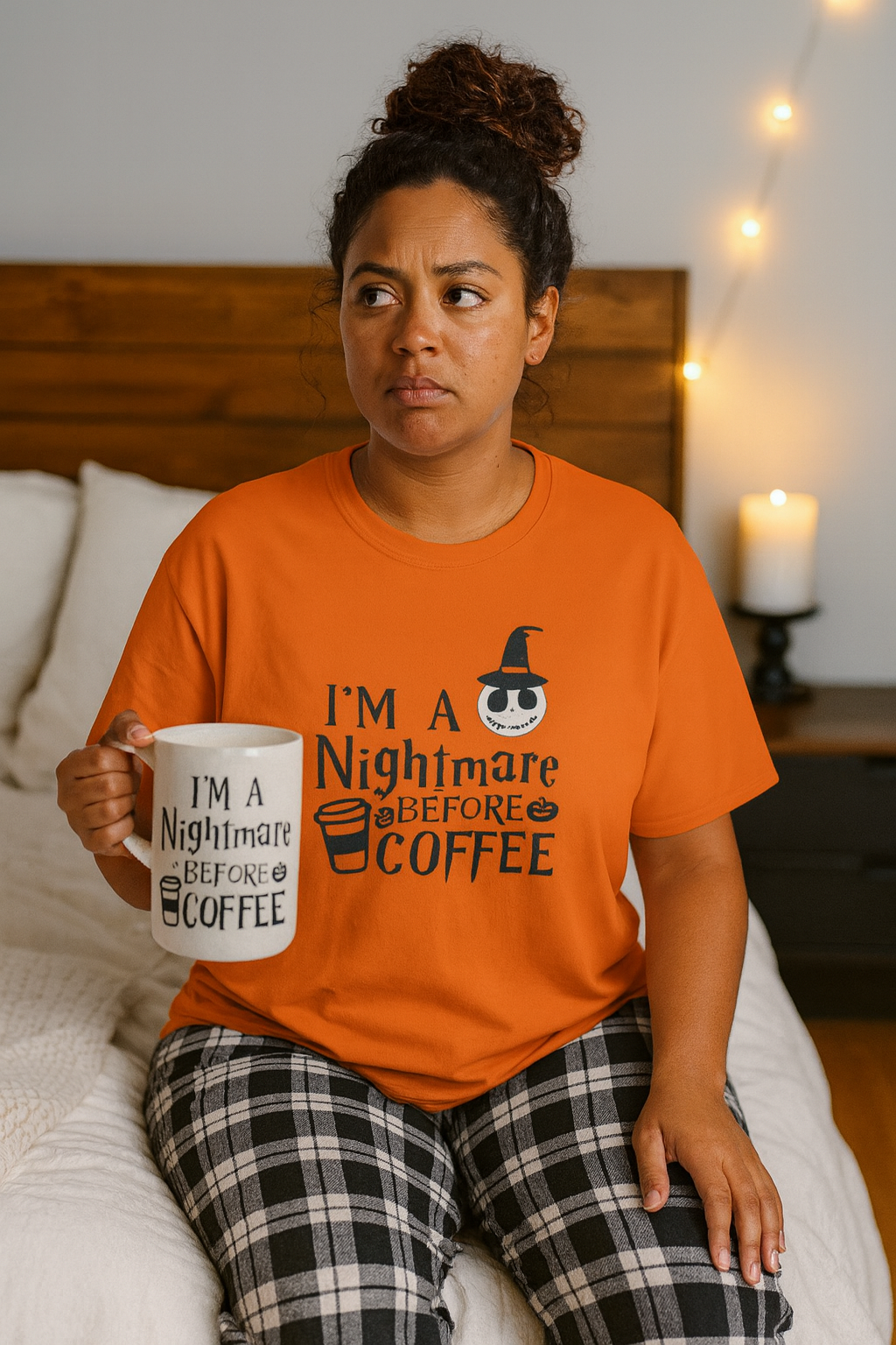 I'm a Nightmare Before Coffee Halloween Shirt