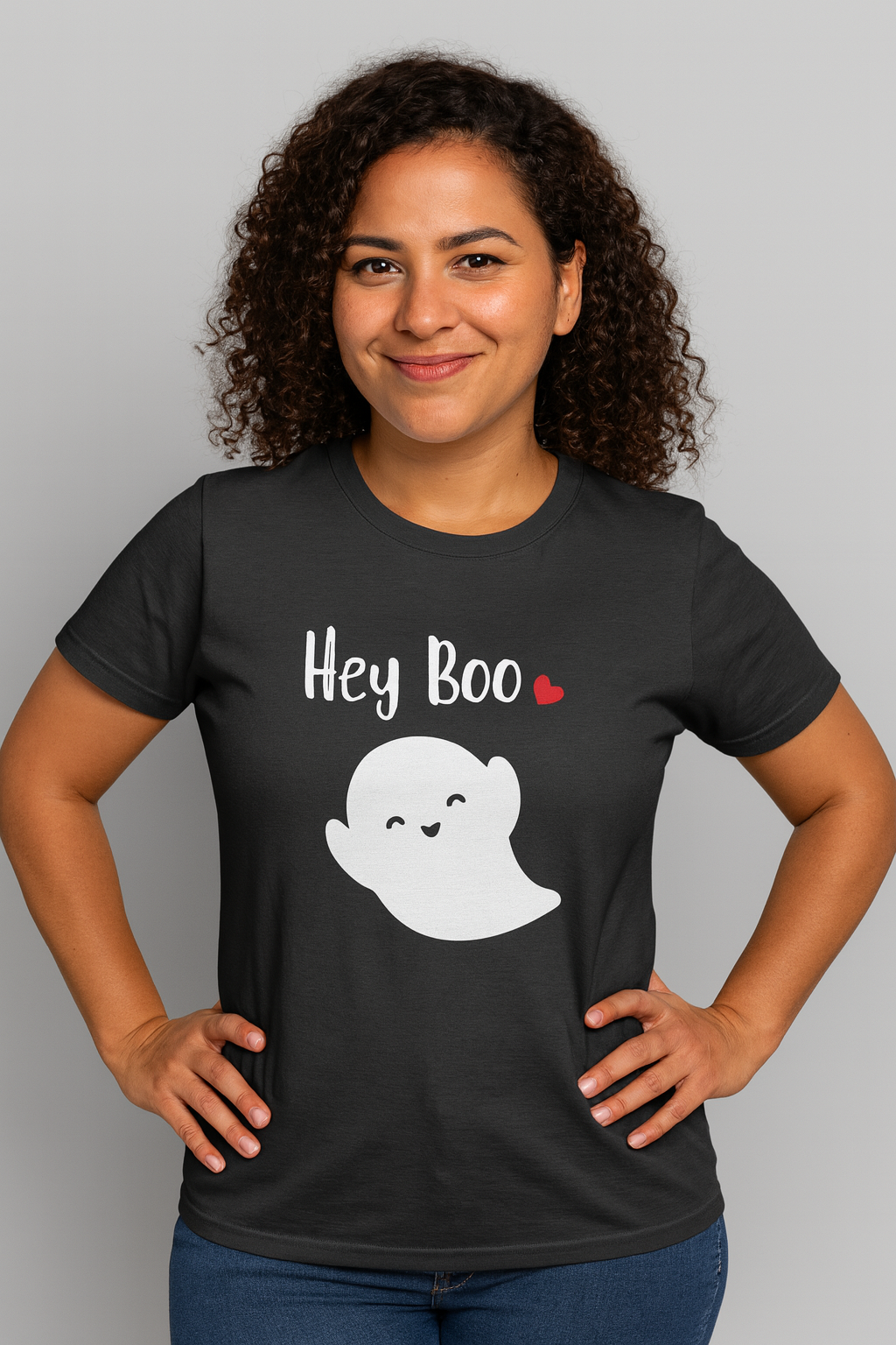 Hey Boo Simple Halloween Shirt