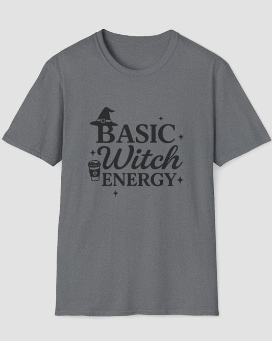 Basic Witch Energy Funny Pumpkin Spice Shirt