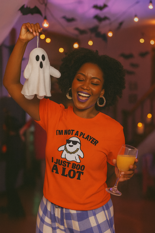 I’m Not a Player I Just Boo a Lot Funny Halloween Shirt
