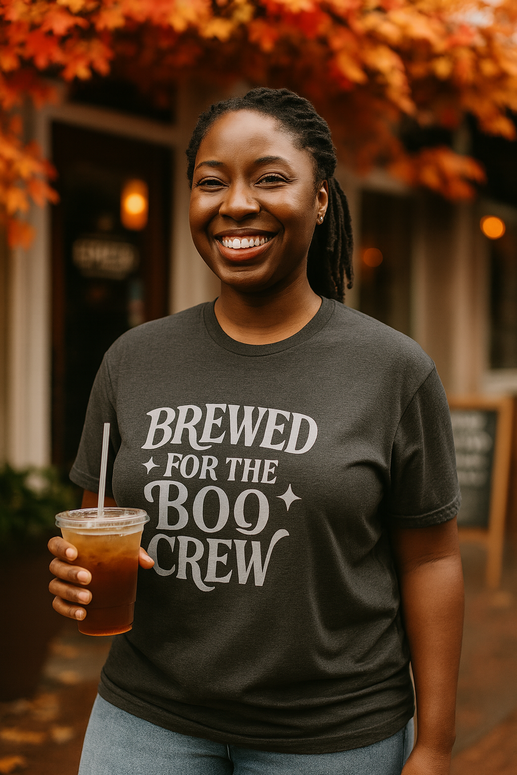 Brewed for the Boo Crew Halloween Coffee T-Shirt