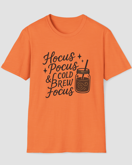 Hocus Pocus & Cold Brew Focus Halloween T-Shirt