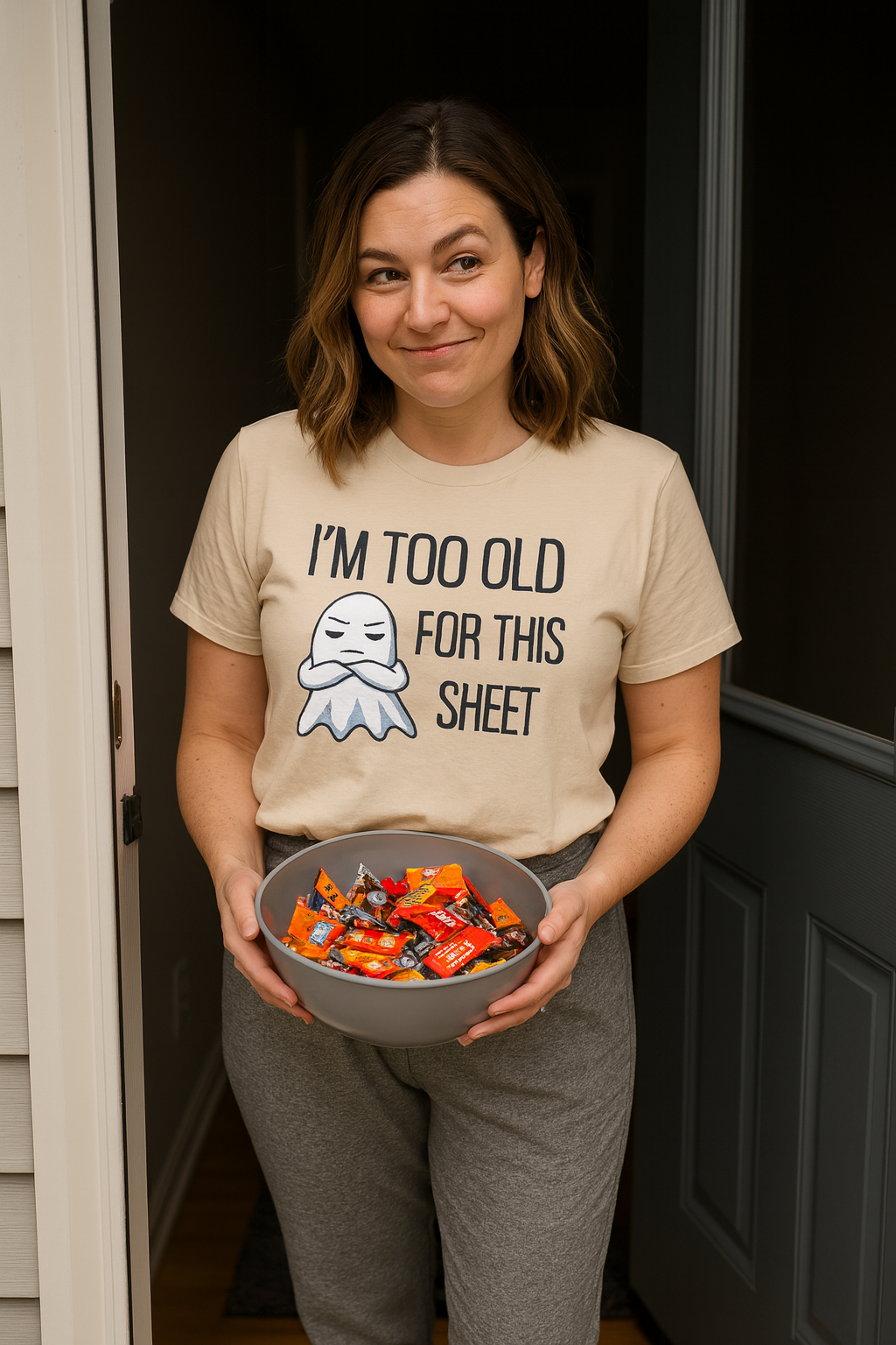 I’m Too Old for This Sheet Funny Halloween Shirt