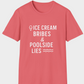 Ice Cream Bribes & Poolside Lies | Funny Summer Mom Shirt by Copper Boom