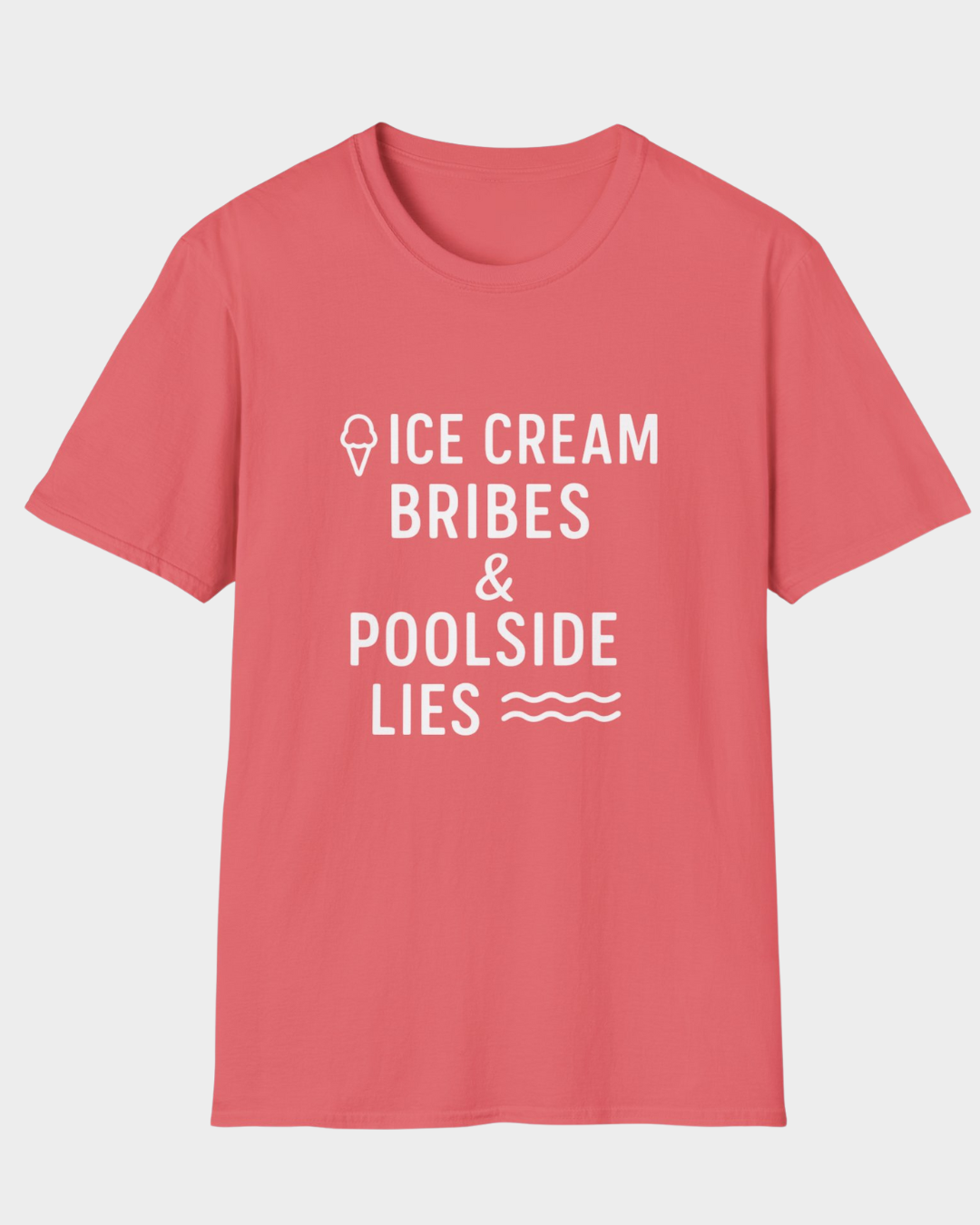 Ice Cream Bribes & Poolside Lies | Funny Summer Mom Shirt by Copper Boom