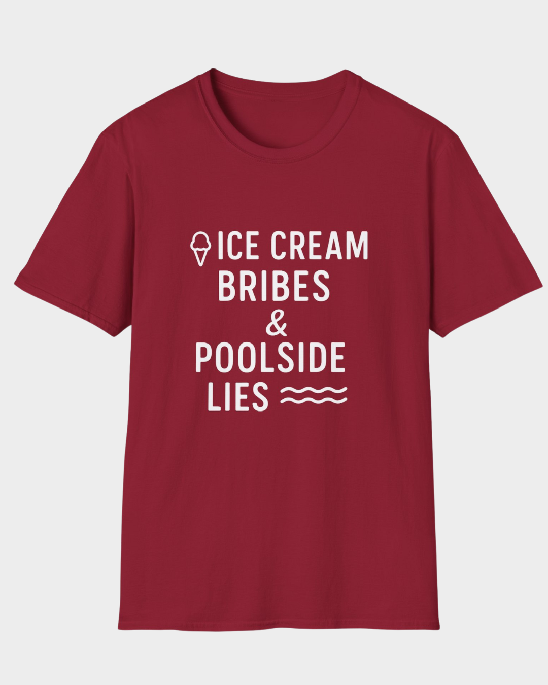 Ice Cream Bribes & Poolside Lies | Funny Summer Mom Shirt by Copper Boom