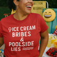 Ice Cream Bribes & Poolside Lies | Funny Summer Mom Shirt by Copper Boom