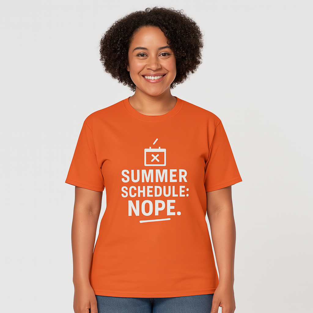 Summer Schedule: Nope. | Funny Summer Mom Shirt by Copper Boom