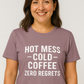 Hot Mess, Cold Coffee, Zero Regrets | Funny Summer Mom Shirt by Copper Boom