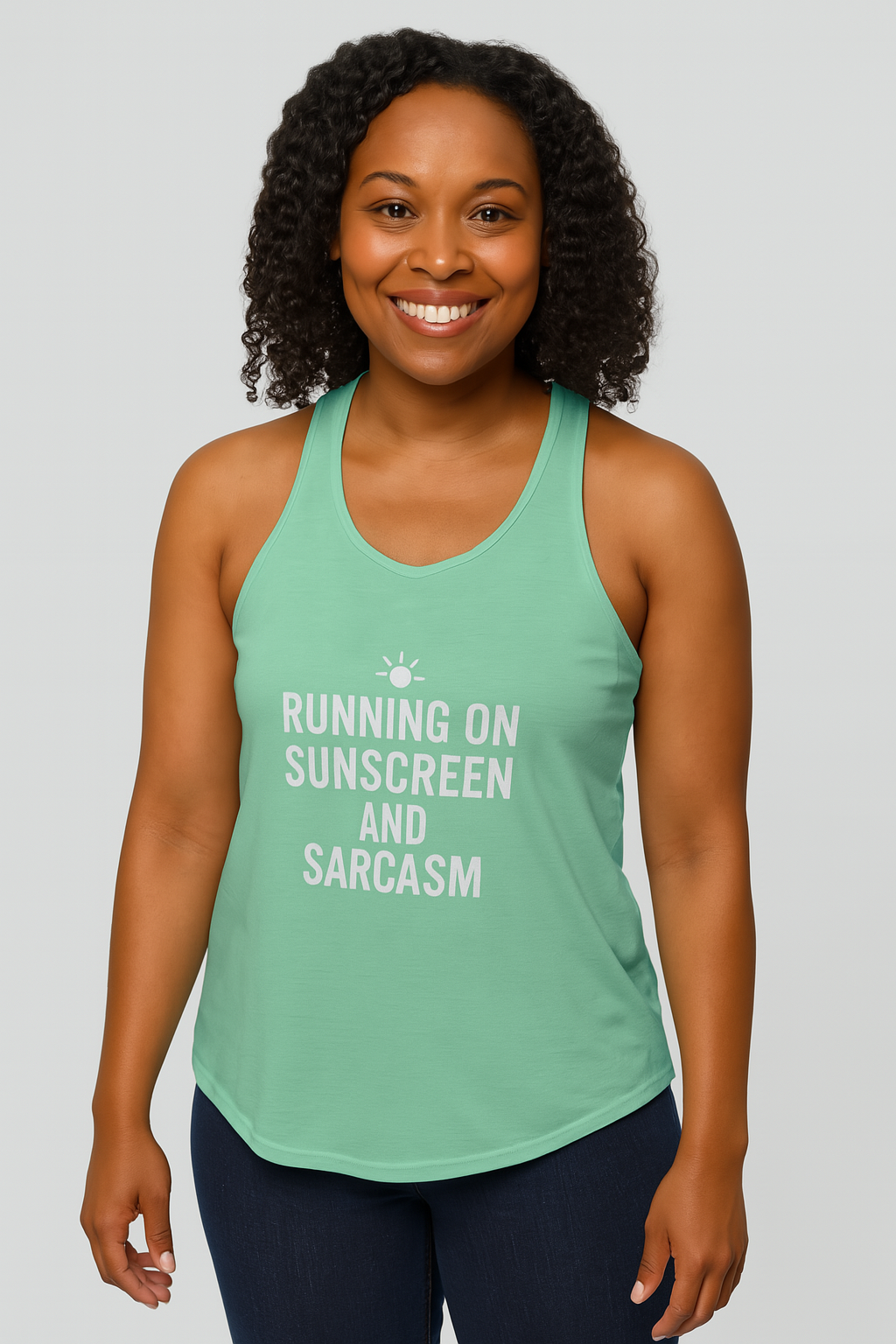 Running on Sunscreen & Sarcasm  | Racerback Tank