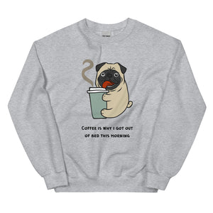 Coffee Pug Sweatshirt
