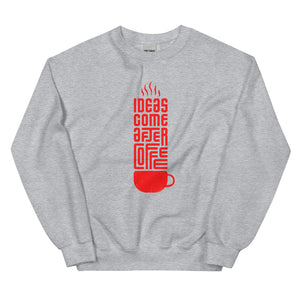 Coffee Ideas Red Sweatshirt