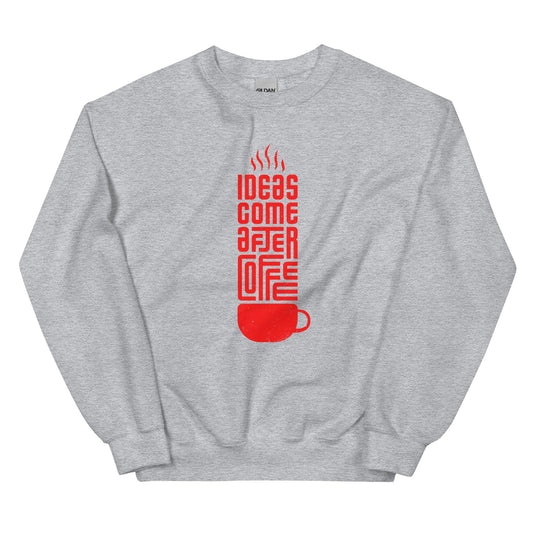 Coffee Ideas Red Sweatshirt