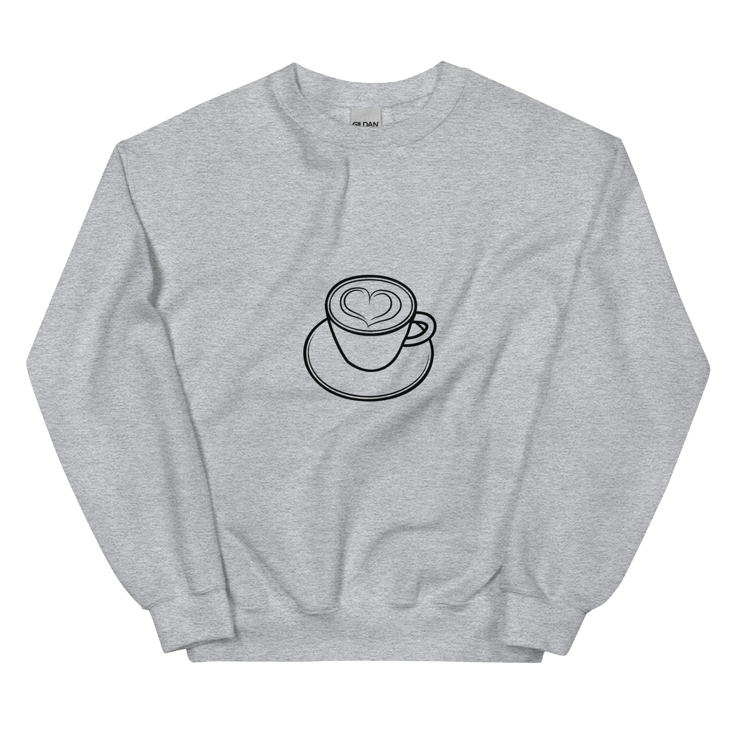 Heart Coffee Mug Sweatshirt
