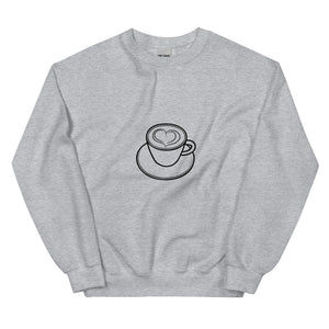 Heart Coffee Mug Sweatshirt
